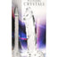 Pleasure Crystals Glass Dildo with Balls - Clear - 7.1in