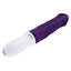 Plum Thrust Rechargeable Silicone Dildo - Purple/White