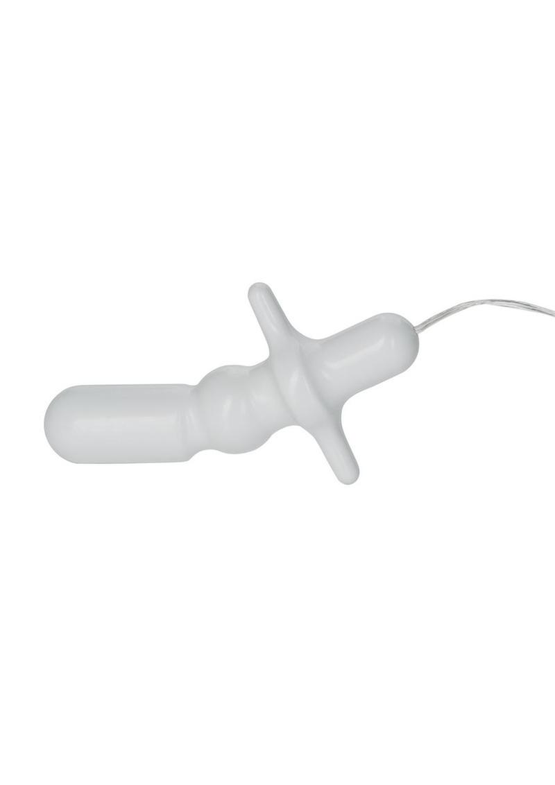 Pocket Exotics Anal T Vibrating Butt Plug - Ivory