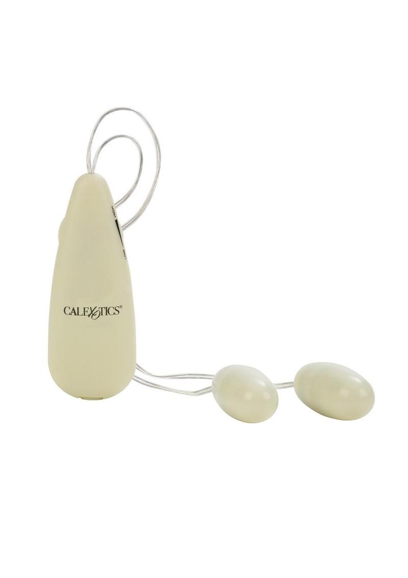 Pocket Exotics Glow In The Dark Double Bullets - Glow - Glow In The Dark/Ivory