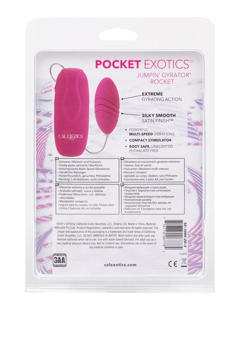 Pocket Exotics Jumpin' Gyrator Rocket Bullet with Remote Control - Pink