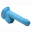 Pop Peckers Dildo with Balls - Blue - 6.5in