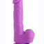 Pop Peckers Dildo with Balls - Purple - 6.5in