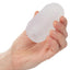 Pop Sock Ribbed Stroker - Clear