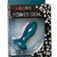 Power Gem Vibrating Petite Crystal Probe Silicone Rechargeable Butt Plug - Blue