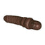 Power Stud Curvy Vibrating Dildo - Chocolate