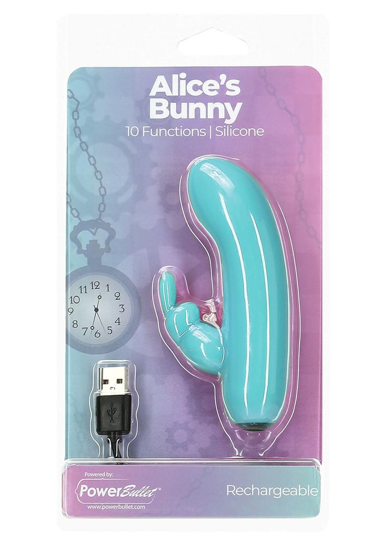 Powerbullet Alice's Bunny Silicone Rechargeable Rabbit Vibrator