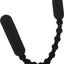Powerbullet Rechargeable Silicone Booty Beads - Black - 10in