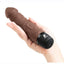 Powercocks Silicone Rechargeable Realistic Vibrator - Chocolate - 6.5in