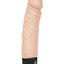 Powercocks Silicone Rechargeable Realistic Vibrator - Vanilla - 6.5in