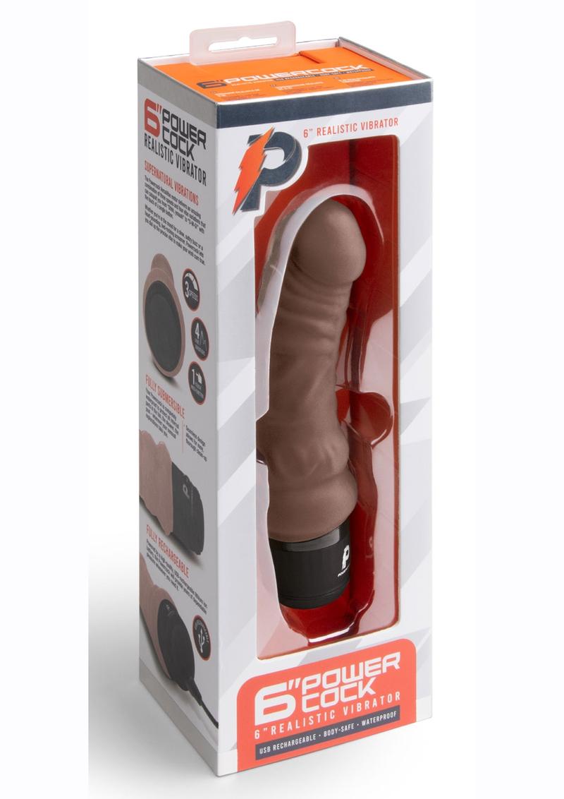 Powercocks Silicone Rechargeable Realistic Vibrator