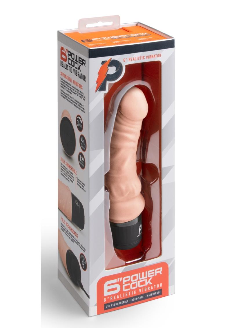 Powercocks Silicone Rechargeable Realistic Vibrator