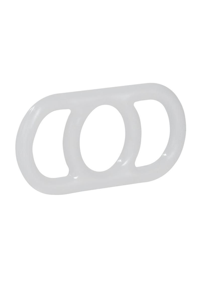 Precision Pump Erection Enhancer Silicone Cock Ring - Clear