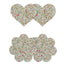 Pretty Pasties Heart and Flower - Glow In The Dark/Multicolor