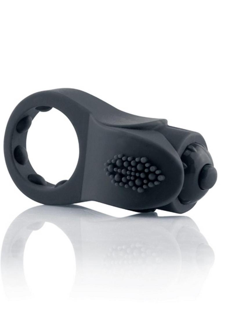 Primo Apex Silicone Vibrating Ring - Black