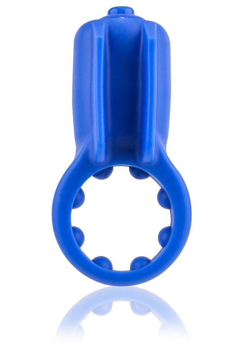 Primo Minx True Silicone Vibrating Cock Ring Waterproof - Blue