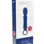 Primo Rechargeable Silicone Wand - Blue/Navy