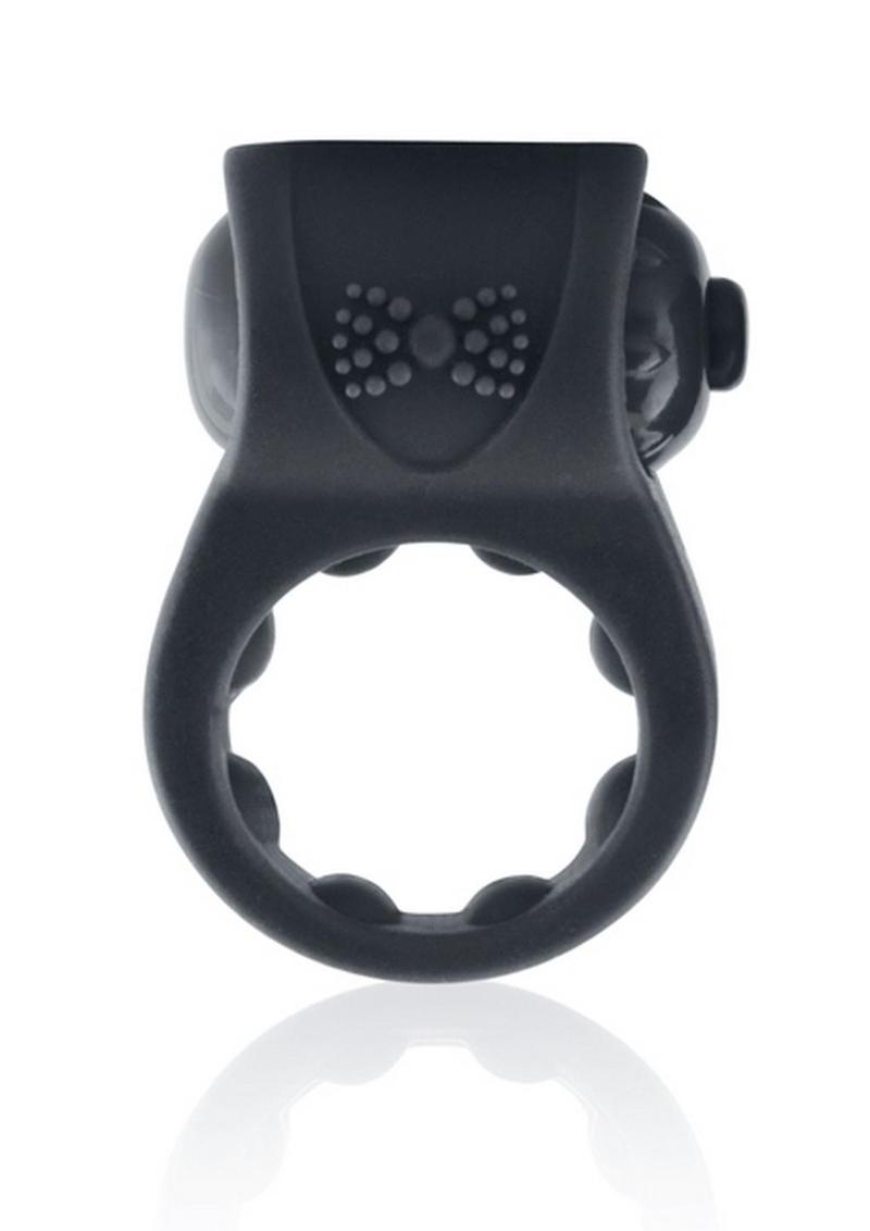Primo Tux Silicone Vibrating Ring - Black