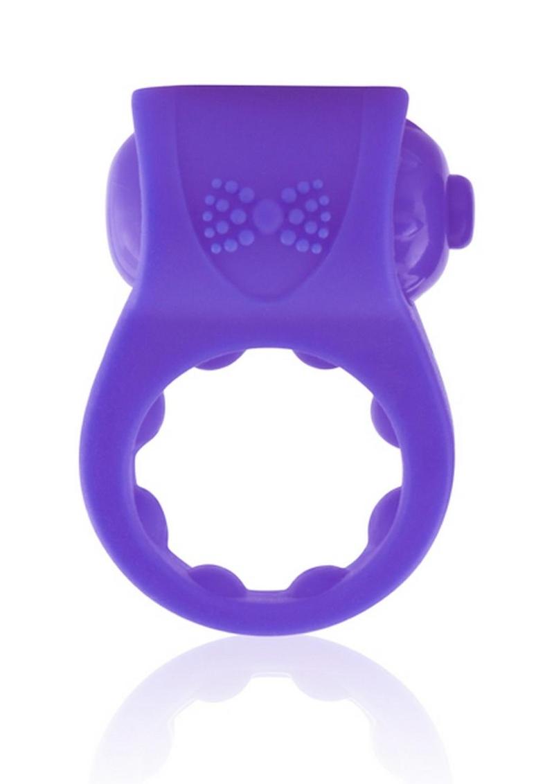 Primo Tux Silicone Vibrating Ring - Purple