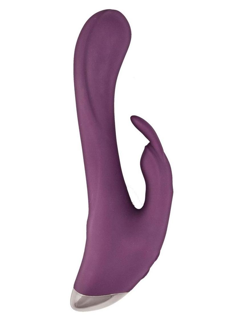 Princess Bunny Tickler Rechargeable Silicone Rabbit Vibrator - Purple