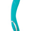 Princess Dynamic Heat Rechargeable Silicone Vibrator with Clitoral Stimulator - Blue