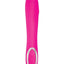 Princess Dynamic Heat Rechargeable Silicone Vibrator with Clitoral Stimulator - Pink