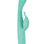 Princess Petite Pleasure Silicone Rechargeable Dual Stimulating Vibrator - Aqua/Green