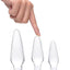 Prisms Dosha 3 Piece Glass Plug Kit - Clear