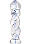 Prisms Soma Twisted Glass 5.75in Dildo - Clear