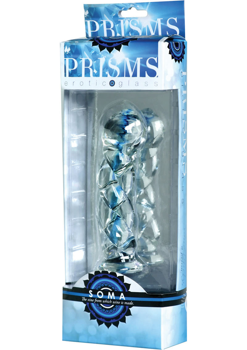 Prisms Soma Twisted Glass 5.75in Dildo - Clear