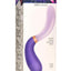 Prisms Vibra-Glass 10x Pari Duel End Wavy Rechargeable Silicone/Glass Vibrating Dildo - Purple