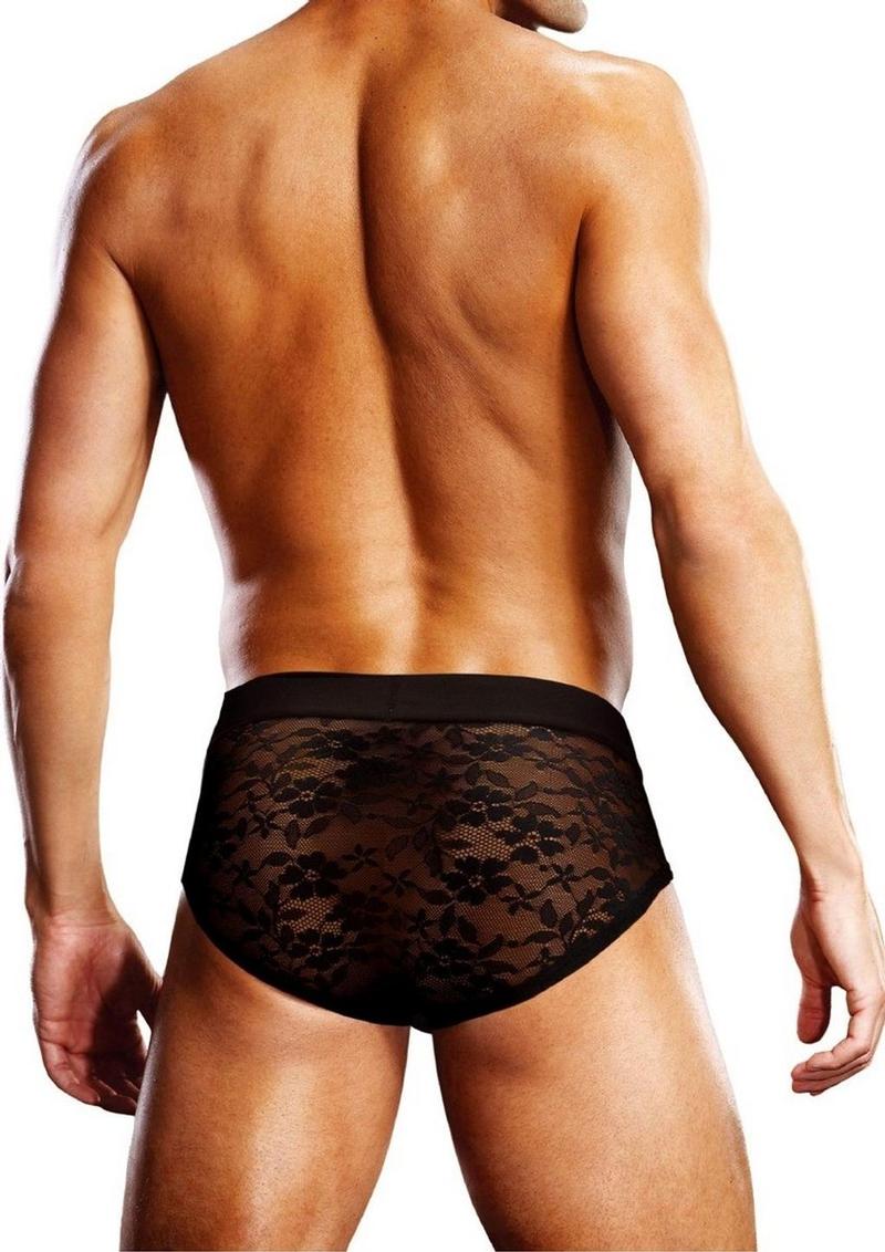 Prowler Lace Brief - Black - Small