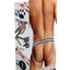 Prowler Leather Pride Jock - Black/White - Large