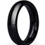 Prowler Red Aluminum Cock Ring - Black/Metal - 45mm