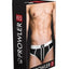 Prowler Red Ass-Less Brief - Black/White - Large