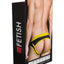 Prowler Red Ass-Less Brief - Black/Yellow - Large