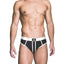 Prowler Red Ass-Less Brief - Black/White - Small