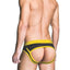 Prowler Red Ass-Less Brief - Black/Yellow - Small