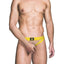 Prowler Red Ass-Less Cock Ring - Black/Yellow - XLarge