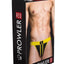 Prowler Red Ass-Less Jock - Black/Yellow - Large