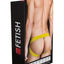 Prowler Red Ass-Less Jock - Black/Yellow - Medium