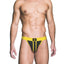 Prowler Red Ass-Less Jock - Black/Yellow - Small