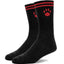 Prowler Red Crew Socks - Black/Red