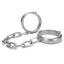 Prowler Red Heavy Duty Metal Ankle Cuffs - Stainless - Silver/Steel