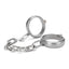 Prowler Red Heavy Duty Metal Handcuffs - Stainless - Silver/Steel