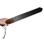 Prowler Red Leather and Wood Studded Paddle - Black/Brown