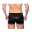 Prowler Red Leather Sport Shorts - Black/Red - Large