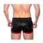 Prowler Red Leather Sport Shorts - Black/Red - Small
