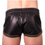 Prowler Red Leather Sport Shorts - Black/Green - XSmall