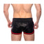 Prowler Red Leather Sport Shorts - Black/Red - XSmall